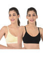 Softline Womens 100% Cotton Wire-Free Non-Padded Bra Combo | Breathable & Soft Fabric | Full Coverage & Everyday Comfort (Pack