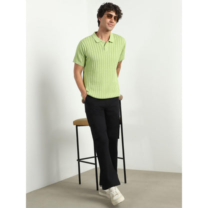 Nobero MenS Self Design Regular Fit Polo Shirt (1M-Twpo-R0017_Taraggon