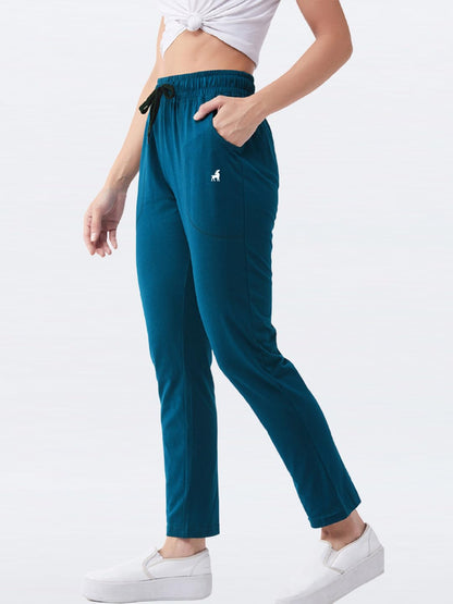 Modeve WomenS Regular Fit Track Pants (4101_Teal