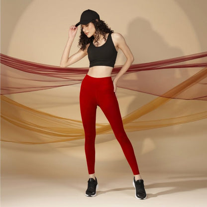 BlissClub The Ultimate Leggings Lite, Ankle Length Tights for Women for Gym, Yoga and Workout with High Waist,Tall Variant
