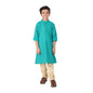 Fabindia Kids Cotton Printed Long Kurta Teal_2-3Y
