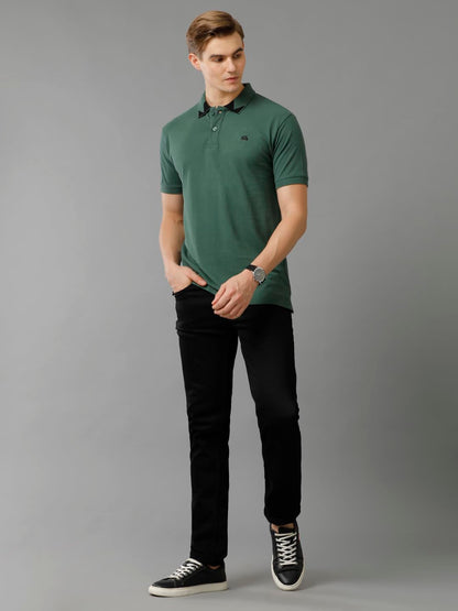 ADRO Premium Cotton Polo for Men (PN23-H-PLN-GRN_Green)