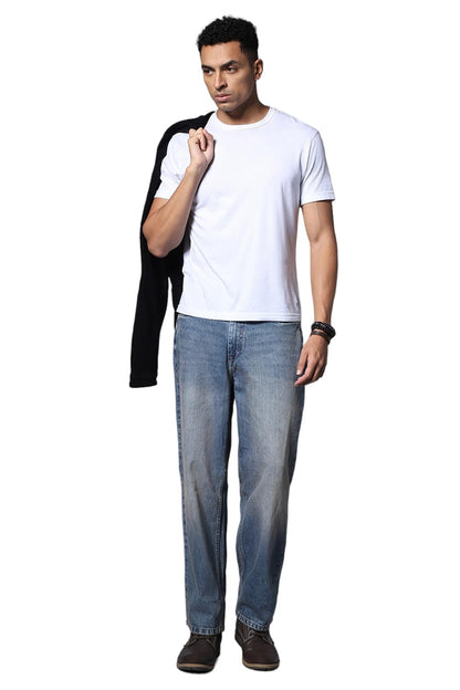 High Star MenS Relaxed Jeans (Hsmjns2054_Blue1 Blue