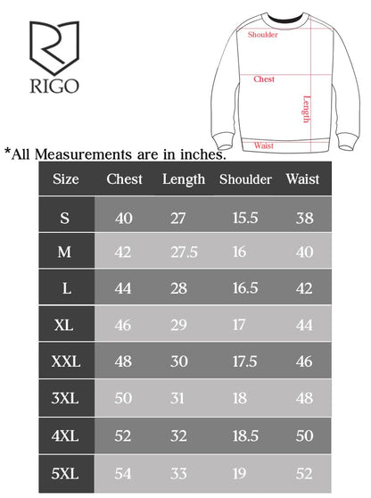 Rigo Men Round Neck Stitch Detail Basic Fleece Sweatshirt (Camel Brown)