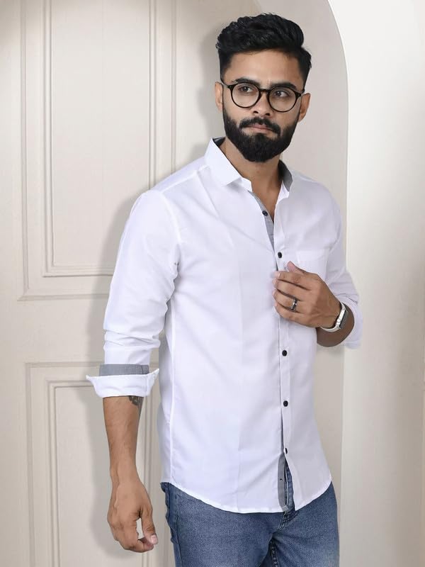 Pinkmint Combo Cotton Shirt for Men Button Down Spread Collar Shirt