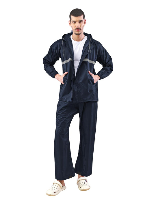 Lux Venus Tapping Rain Coat For Men Navy