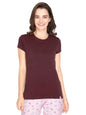 Lyra Women Solid Round Neck Tshirt