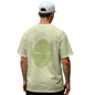 Nobero MenS Graphic Print Oversized Fit T-Shirt (1M-Twrt-C0910-Og_Aloe Green