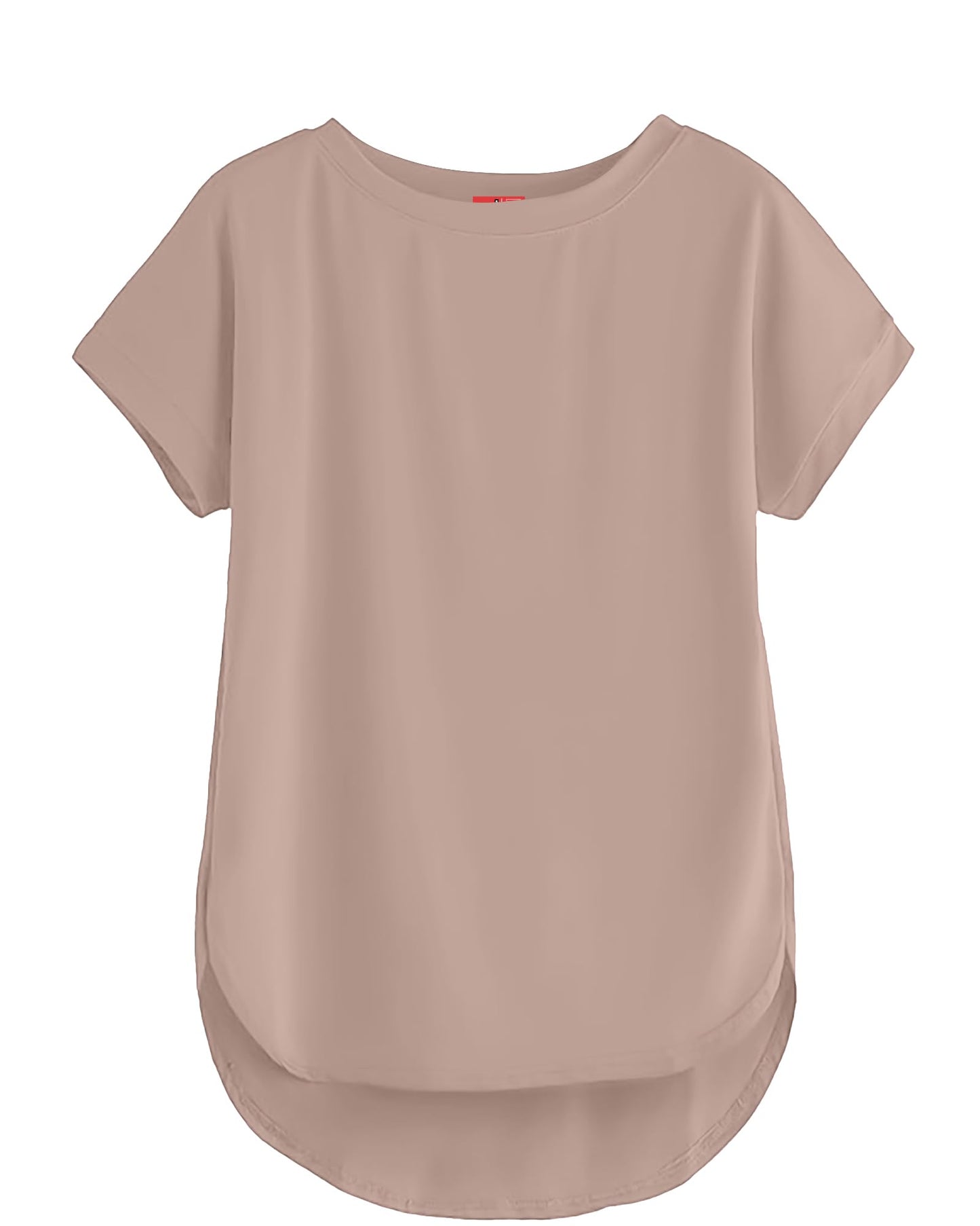 SHODOX Womens Cotton Blend Solid Regular fit Round Neck Short Sleeve T-Shirt (Pack of 1)