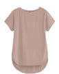 SHODOX Womens Cotton Blend Solid Regular fit Round Neck Short Sleeve T-Shirt (Pack of 1)