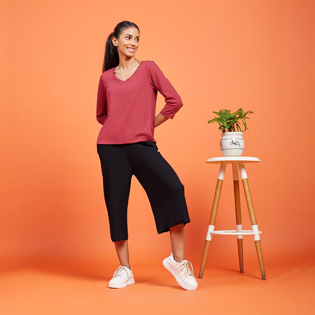 BlissClub Women The Last tee | Stays New for 750+ Days |10X Durable | V Neck | Womens t-Shirt |  Sleeves | Hip Covering | Cotton