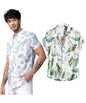 LookMark Mens Cotton Blend Casual Beach Wear Shirts | Stylish Printed Shirts for Men | Comfortable Summer Wear | Party, Vacatio