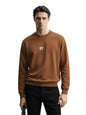 The Indian Garage Co Mens Relaxed Fit Long Sleeves Crew Neck Embroidered Sweatshirt