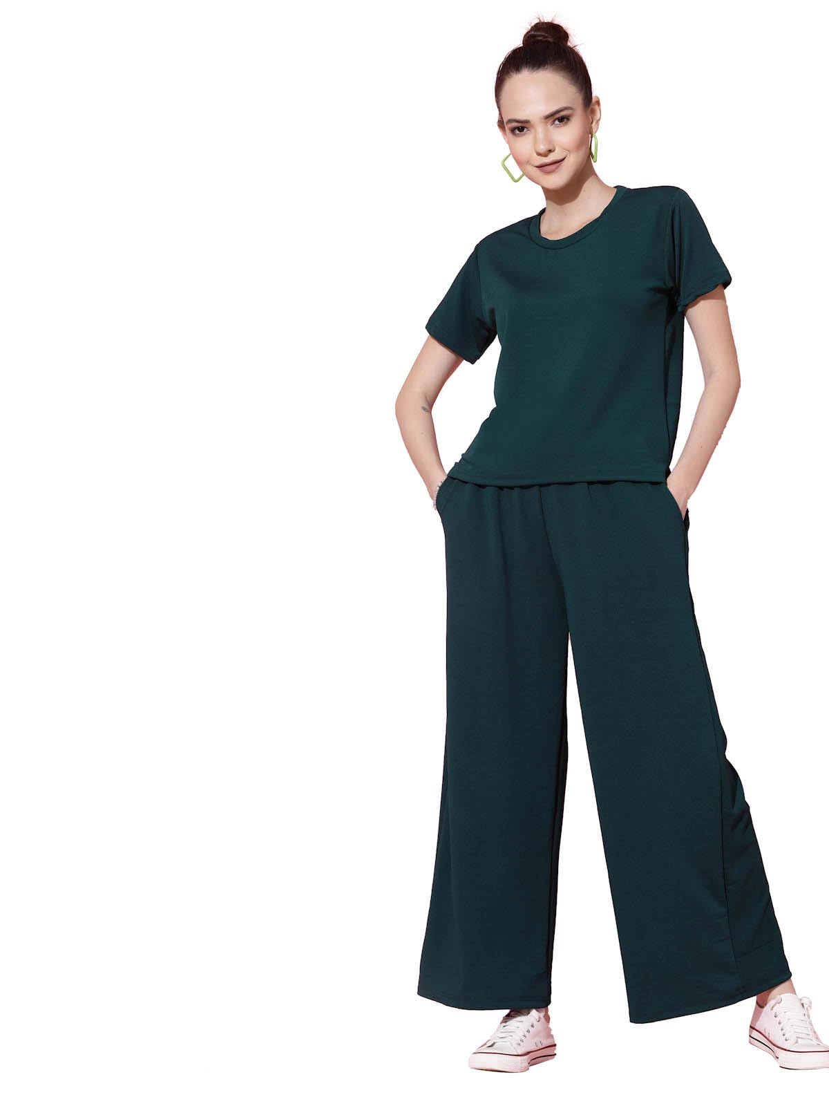 Oomph! Coord Set For Women Western, Green - Md930