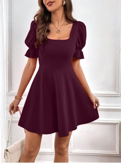 Oomph! WomenS Western & Fusion Wear Stetchable Party Dress For Women, Purple - Md963