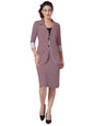 Selvia Womens Co-ords Set|Lycra Blazer & Skirt Set|Casual Co-ords Set for Women|Two Piece Co-ord Set|Blazer & Skirt Set(692CTK1