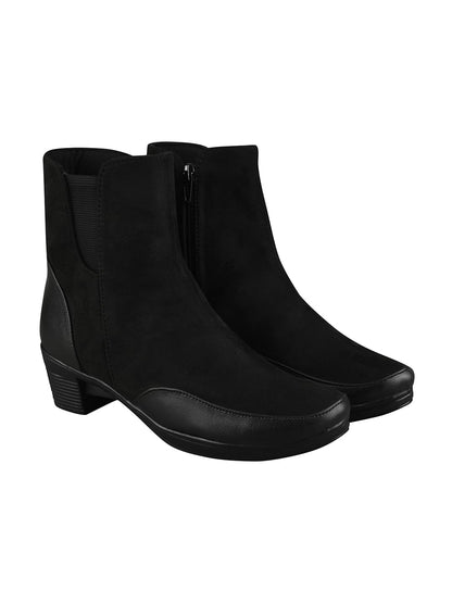 Shoetopia Stylish Black Boots For Women