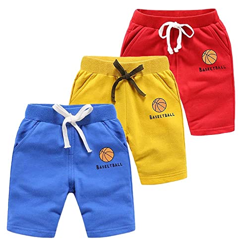 KYDA KIDS 100% Cotton Printed Shorts for Boys and Girls - Regular Fit Multicolor Shorts for Unisex (Pack of 3)(12-13Years) Combo