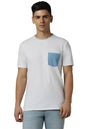 Allen Solly Men Solid Casual Cotton Polyester Half Sleeve T-Shirt