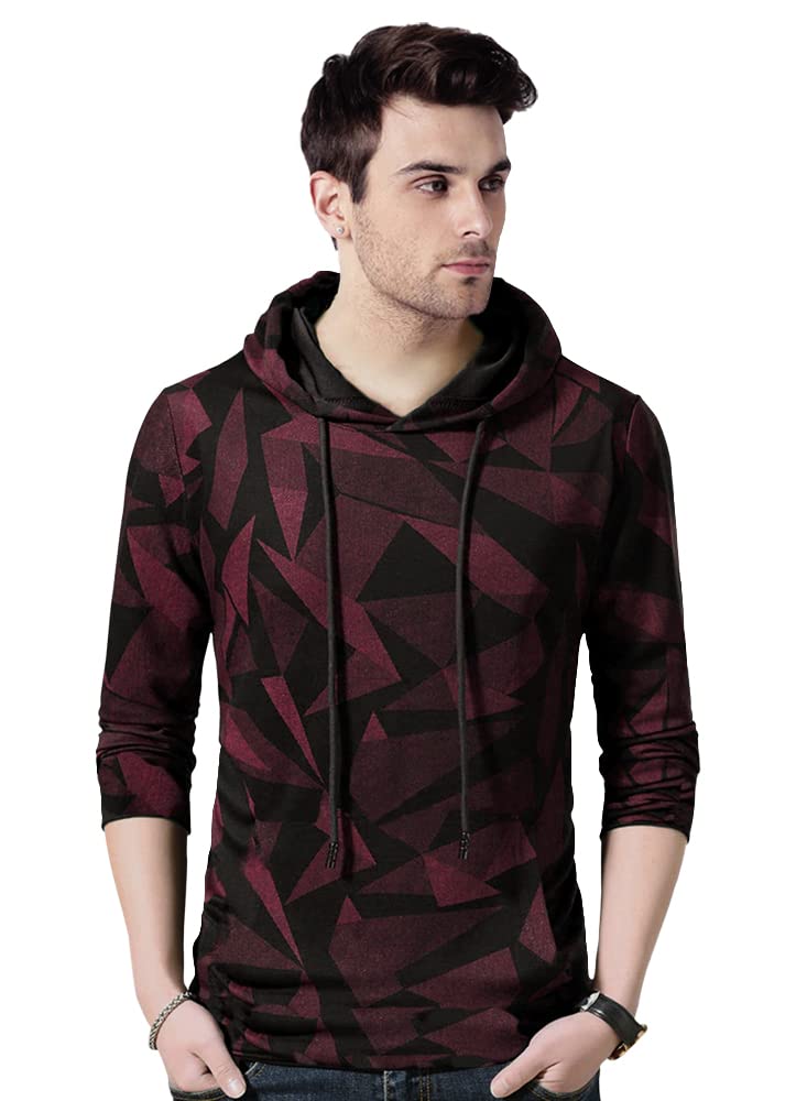 Noble Monk Women Stylish Printed T-Shirt | Full Sleeve | Hooded Neck | Casual Tshirt For Women