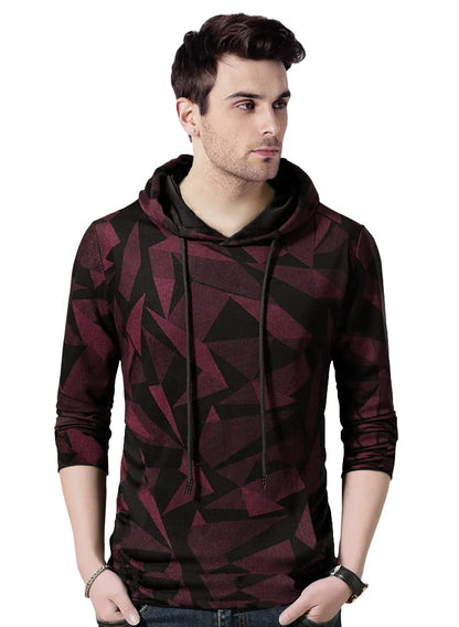 Noble Monk Women Stylish Printed T-Shirt | Full Sleeve | Hooded Neck | Casual Tshirt For Women
