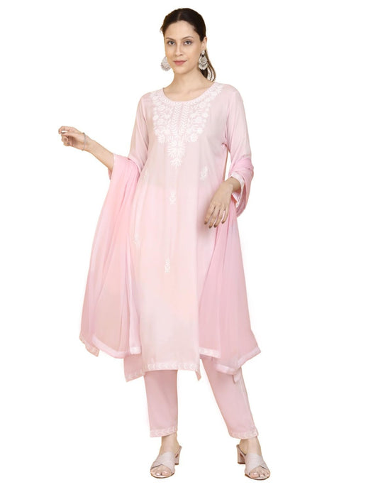 Kaari Rayon Straight 7525 WomenS Kurtas & Kurtis (Kaaass25Wskd-70051_Gulhnar Pink
