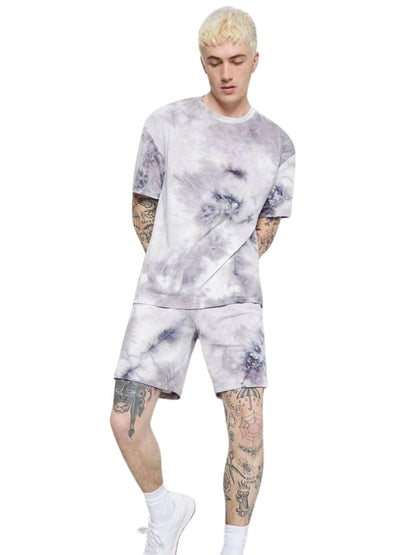OM SAI LATEST CREATION Lycra Unisex Night Dress || Tie-Dye Night Wear Beach Wear Summer Wear Short Pajama Set || Sleepwear Loung