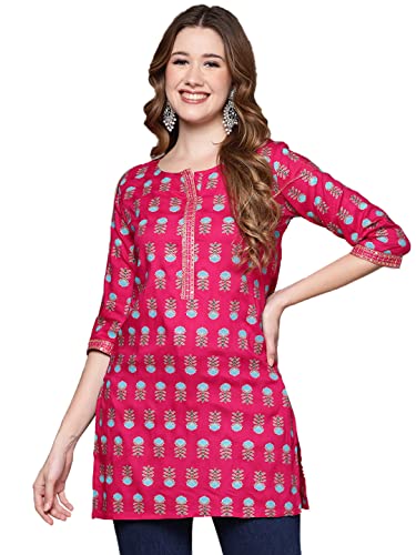 anubhutee Women's Rayon Floral Straight Kurta