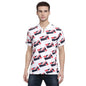 Pepe Printed Cotton Regular Fit Mens T-Shirt (A21Lionelssipwh003, White, Large)