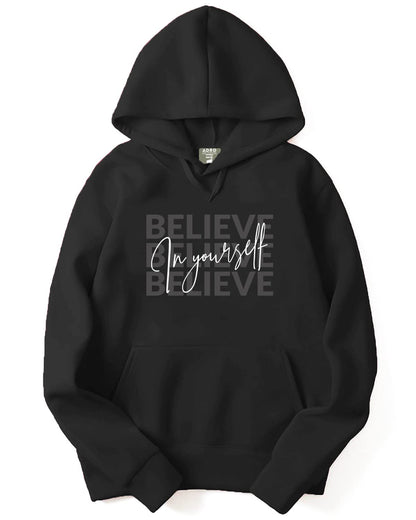 ADRO Men's Cotton Neck Hooded Sweatshirt (H22-M-INV-BL_Black)