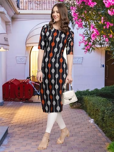 Pinkmint WomenS Crepe Solid Regular Kurti (Ks01_Multicolor1