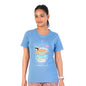 Rupa Colors Playsure Printed Cotton Blended Round Neck Womens T-Shirt, Short-Sleeve, Pack of 1