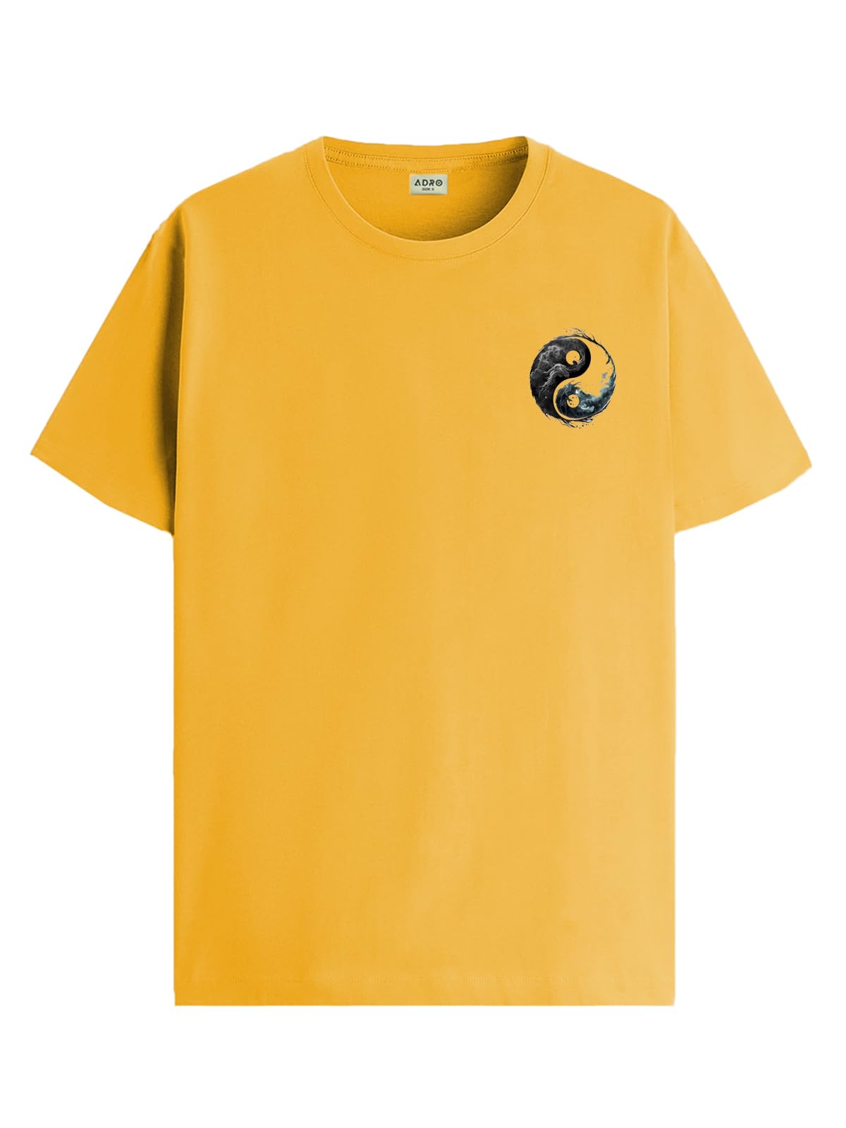 ADRO T-Shirts for MenChest Printed T-Shirt for MenCotton Tshirt for Men|RN24-STICK-YONG-MU