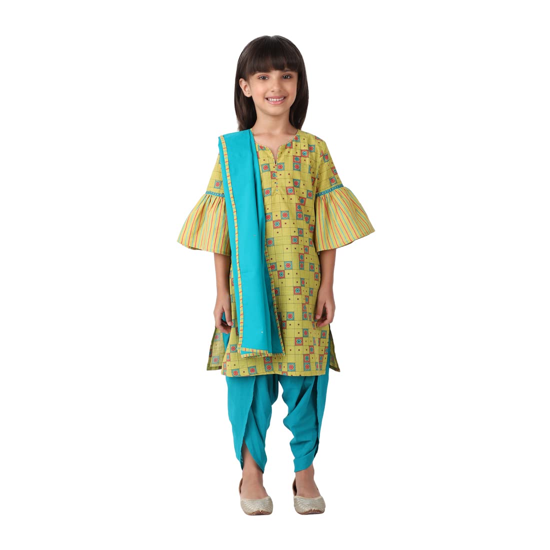 Fabindia Kids Printed Salwar Set Cotton_2-3Y