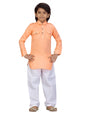 Little Mafia By Aarika Boys Solid Regular Tunic Shirt (PS-JK-101_Orange 4)