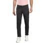 Dennis Lingo Solid Cotton Mens Casual Trouser, Tapered Fit, Mid Rise, Stretchable Ankle Length Chino Trousers Charcoal Grey