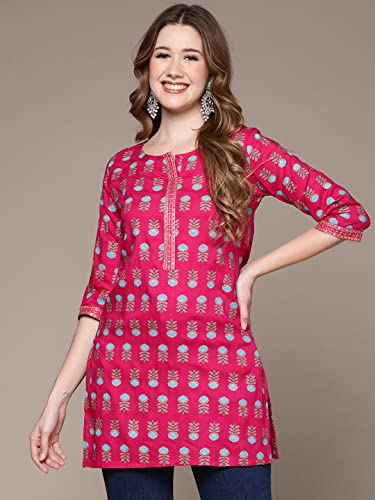 anubhutee Women's Rayon Floral Straight Kurta