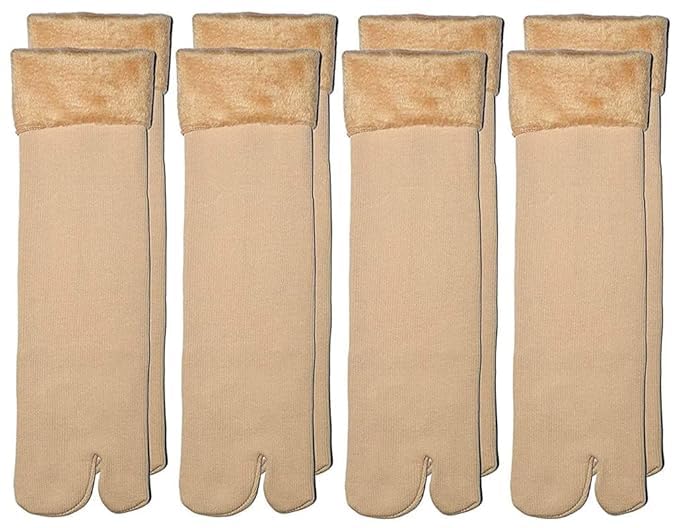 Digital Shopee Velvet Ankle Socks For Women With Thumb, Winter/Snow Fleece Soft Fur Velvet Snow Thermal Socks For Men & Women Pa