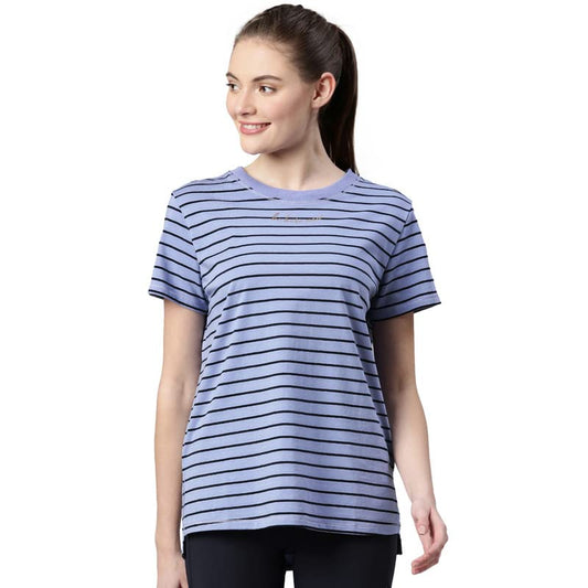 Enamor Athleisure Relaxed Fit Short Sleeve Round Neck Antimicrobial Finish Breathable Stretch Cotton Activewear Sports Tshirt fo