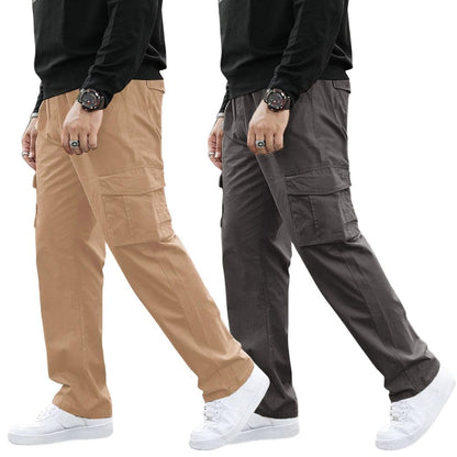 Greciilooks MenS Regular Fit Low Rise Cargos Trousers | Cargo Track Pant | Loose Fit | Regular Trouser | Treck PentS With Mult
