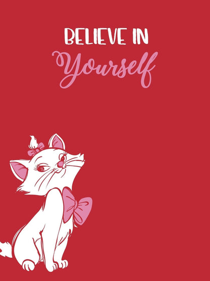 Bewakoof Womens Believe Cat Graphic Print 100% Cotton T-Shirt- Oversized Fit, Round Neck, Half Sleeve