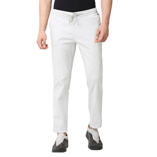 Thomas Scott Mens | Comfort | Slim Fit | Mid-Rise | Drawstring Closure | Solid | 4 Pockets | Woven | Chinos | Trouser (CCBT07_G