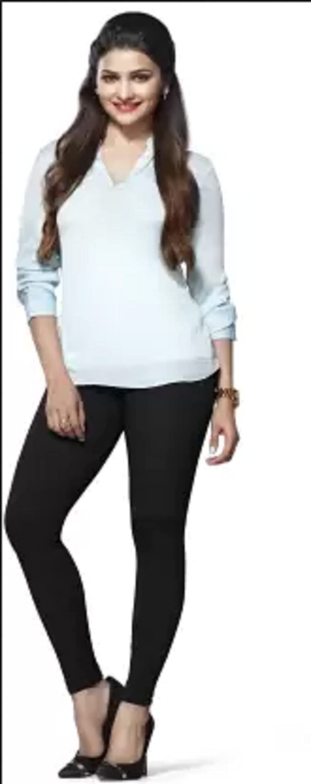 Lyra Women Solid Premium Cotton Ankle Length Leggings | Mid-Waist | Fashionwear Multicolour
