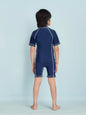 Aarika Boys Sports Wear Navy Blue Colour Solid Nylon Swim Suit-(4-15 Years)-(New_SW_SHM_AB_603_Navy_Blue_6)
