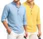Deemoon Combo Of MenS Cotton Blend Solid Regular Fit Full Sleeve Short Kurta | MenS Trendy Short Kurta Pack Of 2 (Available In