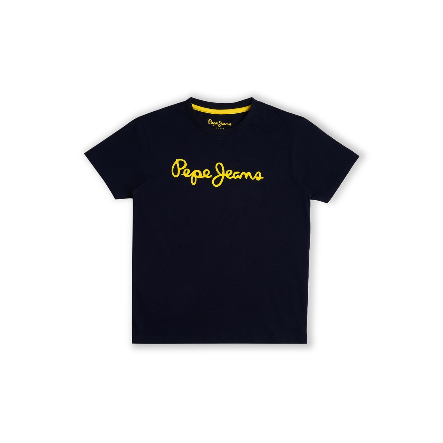 Pepe Jeans BoyS Letter Print Regular Fit T-Shirt (Pb503818_French Blue