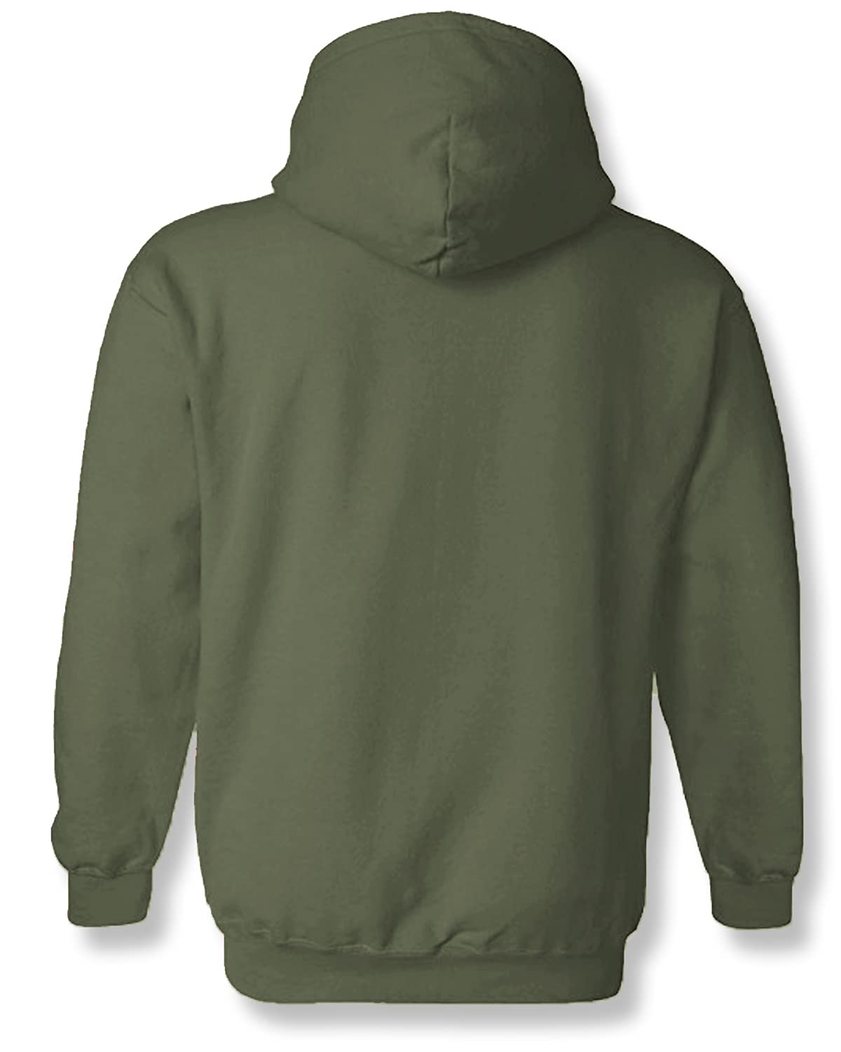 ADRO Men's Cotton Neck Hooded Sweatshirt (H21-M-REV-OL_Olive)
