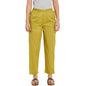 Fabindia Women Elasticated Casual Pant Cotton_Xs Lime