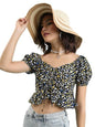 Ketch WomenS Regular Fit Tops (Khtp000326_Black/Yellow/Multi