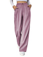 Kotty WomenS High Rise Viscose Rayon Relaxed Fit Trousers(Pink,28)